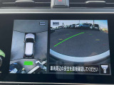 上から見たような画像で車庫入れなどに便利なアラウンドビューモニター