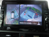 アラウンドビューモニター:空から見下ろしているような視点でスムーズな駐車と安全確認ができ安心して運転出来ます。