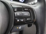 ◆アダプティブクルーズコントロール◆予め設定した車速内でクルマが自動的に加減速。前走車との適切な車間距離を維持しながら追従走行します。【LKAS】車線維持支援システムでステアリング操作を支援。