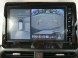 ギアを『R』に入れるとナビ画面に、まるで雲の上から覗いているような映像が映り、駐車をサポートしてくれます。