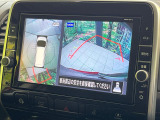 【アラウンドビューモニター】専用のカメラにより、上から見下ろしたような視点で360度クルマの周囲を確認することができます☆死角部分も確認しやすく、狭い場所での切り返しや駐車もスムーズに行えます。