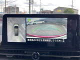 アラウンドビューモニターです☆車の前後左右にカメラがついており駐車時には上から車を見たような画面が見れますので、4方向の状況を確認することができる便利な機能です☆