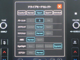 センターインフォメーションディスプレイ、ドライブモードセレクト表示。運転される方の好みや、乗る人数、シチュエーションに合わせて、パワーフィール・ハンドリング・乗り心等々、各種セッティングが可能です!!