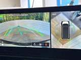【アラウンドビューモニター】専用のカメラにより、上から見下ろしたような視点で360度クルマの周囲を確認することができます☆死角部分も確認しやすく、狭い場所での切り返しや駐車もスムーズに行えます。