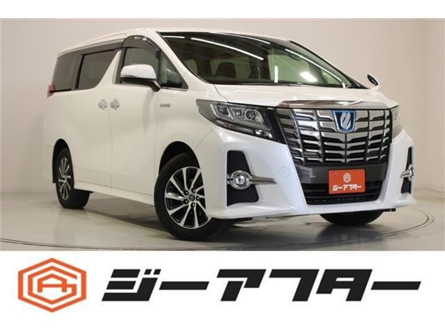 アルファード ハイブリッド 2.5 SR E-Four 4WD 後席モニター 禁煙車 純正10インチナビ