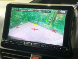 【バックカメラ】駐車時に後方がリアルタイム映像で確認できます。大型商業施設や立体駐車場での駐車時や、夜間のバック時に大活躍!運転スキルに関わらず、今や必須となった装備のひとつです!