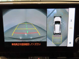 パノラミックビューモニター。クルマを真上から見た映像を表示します。