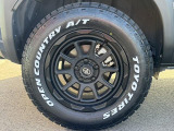 weds MUD VANCE06アルミです。16インチ7J+38サイズです。タイヤはオープンカントリーホワイトレター仕様です!
