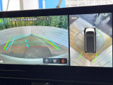 【アラウンドビューモニター】専用のカメラにより、上から見下ろしたような視点で360度クルマの周囲を確認することができます☆死角部分も確認しやすく、狭い場所での切り返しや駐車もスムーズに行えます。
