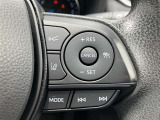 ステアリングスイッチ付き。前方から目を離すことなく操作することが可能です。