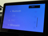 オーディオソース選択画面です。Bluetoothオーディオをご利用いただけます。