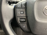 ステアリングスイッチ付き。前方から目を離すことなく操作することが可能です。