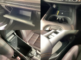 収納スペースや、ドリンクホルダーもついています。長距離ドライブで活躍する必需品ですね♪