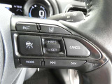 【便利装備】クルーズコントロールスイッチ☆希望の車速で定速走行する事ができます。高速道路を走る時に便利な機能です※設定速度には制限があります。