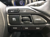 【ステアリングスイッチ】右です。ハンドルから手を離さず、運転に集中したまま手元でマルチインフォメーションディスプレイ内の表示切替などができます。