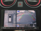 アラウンドビューモニター(車両を上から見たように表示)装着で車庫入れをサポート