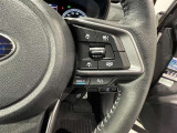 ステアリングスイッチ付きで、運転中に視線を前に向けたまま操作できます。