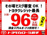 お支払は当社のクレジットで!3〜96回まで自由に設定でき、ボーナス併用払いも可能です!