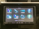 ワイド画面のナビゲーションはフルセグTV対応のメモリーナビ(社外品)を搭載しています。
