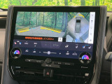 【パノラミックビューモニター】専用のカメラにより、上から見下ろしたような視点で360度クルマの周囲を確認することができます☆死角部分も確認しやすく、狭い場所での切り返しや駐車もスムーズに行えます。
