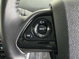 ステアリングスイッチ付き。前方から目を離すことなく操作することが可能です。