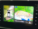 【アラウンドビューモニター】専用のカメラにより、上から見下ろしたような視点で360度クルマの周囲を確認することができます☆死角部分も確認しやすく、狭い場所での切り返しや駐車もスムーズに行えます。
