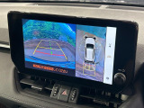 【パノラミックビューモニター】専用のカメラにより、上から見下ろしたような視点で360度クルマの周囲を確認することができます☆死角部分も確認しやすく、狭い場所での切り返しや駐車もスムーズに行えます。
