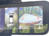 【全方位モニター】専用のカメラにより、上から見下ろしたような視点で360度クルマの周囲を確認することができます☆縦列駐車や幅寄せ時に活躍してくれます♪