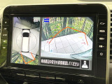 【全方位モニター】専用のカメラにより、上から見下ろしたような視点で360度クルマの周囲を確認することができます☆縦列駐車や幅寄せ時に活躍してくれます♪