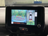 【パノラミックビューモニター】専用のカメラにより、上から見下ろしたような視点で360度クルマの周囲を確認することができます☆死角部分も確認しやすく、狭い場所での切り返しや駐車もスムーズに行えます。