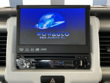 社外ディスプレイオーディオ付きです!CD・DVD再生、ワンセグTV視聴、Bluetooth・ミュージックプレーヤー接続可能です!