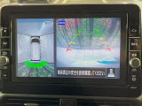 【アラウンドビューモニター】専用のカメラにより、上から見下ろしたような視点で360度クルマの周囲を確認することができます☆縦列駐車や幅寄せ時に活躍してくれます♪