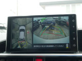 バックモニター(黄色いガイドラインのお陰で、駐車がしやすいです。真上から見下ろしたアングル付きです)