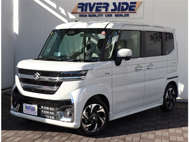 スペーシアカスタム ハイブリッド(HYBRID) XSターボ メーカー9型ナビ フルセグ アッ...