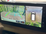 【アラウンドビューモニター】専用のカメラにより、上から見下ろしたような視点で360度クルマの周囲を確認することができます☆死角部分も確認しやすく、狭い場所での切り返しや駐車もスムーズに行えます。