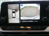 まるで上空から見下ろしているような感じで駐車が楽にできるインテリジェントアラウンドビューモニター