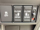 横滑りを抑制し車の姿勢の安定を図るVSA機能を搭載。スライドドアは両側とも電動です。