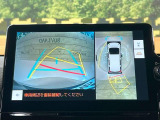 【パノラミックビューモニター】専用のカメラにより、上から見下ろしたような視点で360度クルマの周囲を確認することができます☆死角部分も確認しやすく、狭い場所での切り返しや駐車もスムーズに行えます。