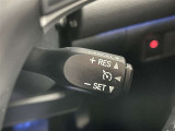 クルーズコントロール機能が付いています。 速度を設定するとアクセルを踏まなくても一定の速度で走ることができます。  高速道路ではとても便利な装置なんです。