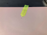 ボンネットにキズあり