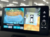 【マルチビューカメラシステム】専用のカメラにより、上から見下ろしたような視点で360度クルマの周囲を確認することができます☆死角部分も確認しやすく、狭い場所での切り返しや駐車もスムーズに行えます。