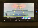 バックでの車庫入れも安心です!リアカメラが付いているバックモニター付のナビを装備しております。操作線もついており距離感も画面から確認できます。