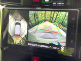 【パノラミックビューモニター】専用のカメラにより、上から見下ろしたような視点で360度クルマの周囲を確認することができます☆死角部分も確認しやすく、狭い場所での切り返しや駐車もスムーズに行えます。