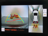 バックガイドモニターを装備しています、車庫入れもラクラクです。パノラミックビューモニターを搭載しています、上からの画像も表示されます。