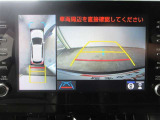 車両を上から見たような映像をディスプレイオーディオ画面に表示するパノラミックビューモニター