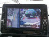 【アラウンドビューモニター】空から見下ろした映像がナビ画面にて確認可能です。駐車もラクラクですよ♪