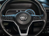 ハンドル左側には、アドバンスドドライブディスプレイ設定、ボリューム調整スイッチ。右側には、プロパイロット設定、ハンズフリーフォンスイッチが付いています。