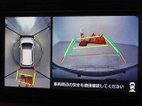 バックガイドモニターを装備しています、車庫入れもラクラクです。パノラミックビューモニターを搭載しています、上からの画像も表示されます。