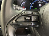 ステアリングスイッチ付き。前方から目を離すことなく操作することが可能です。