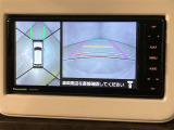 パノラミックビューモニター(全周囲モニター)です☆おクルマを空から見たように表示します。